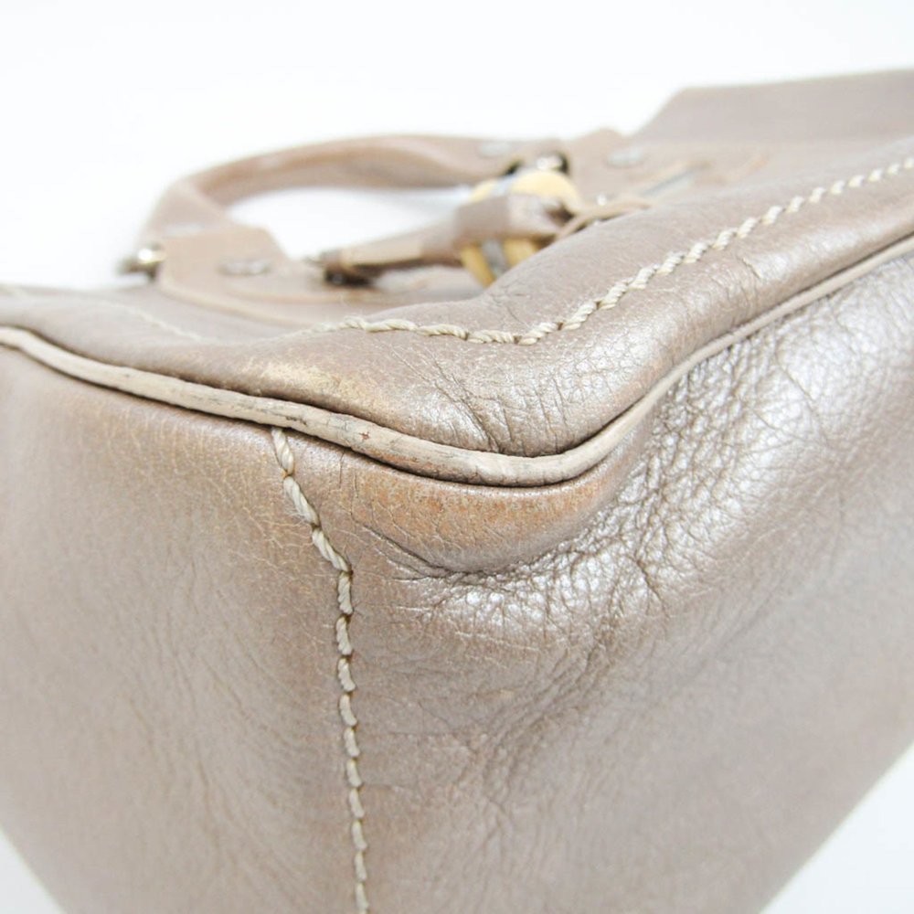 Celine BoogieChampagne Leather Handbag - Picture 7 of 14